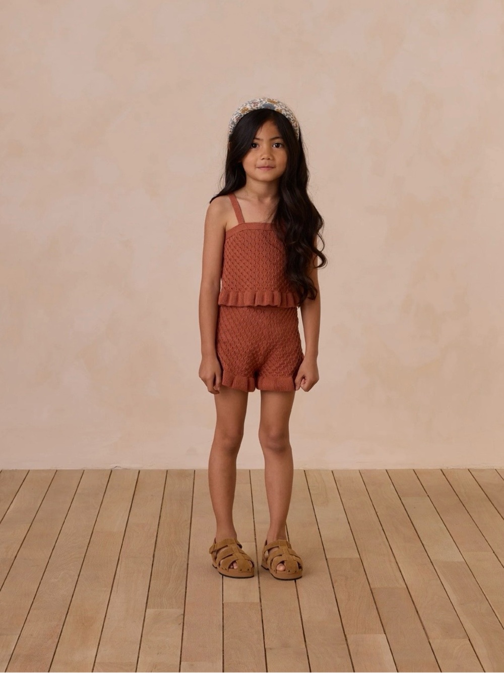 Rylee Cru Poppy Crochet Tank Set NWT